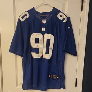 Nike Blue NY GIANTS Jersey with White Number 90